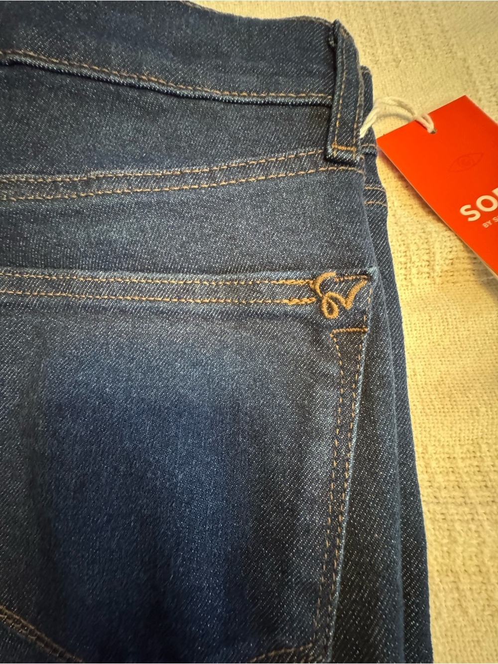 sofia by sofia vergara Dark Blue High-Rise Flare Jeans - Picture 12 of 13